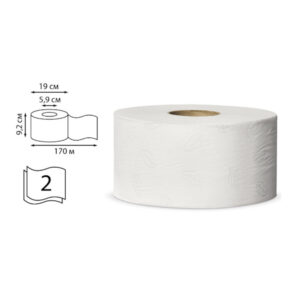 Туалетная бумага 2сл 170м Tellus/TORK целлюлоза (12 рул/кор) 120231