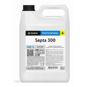 Универсальный моющий концентрат с содержанием хлора 5л SEPTA 300 (4шт/кор)