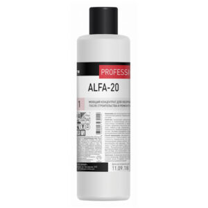 Средство для пола после строительства и ремонта Alfa-20 1л ph1,5 (10шт/кор)