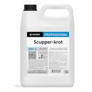 Средство для прочистки труб Scupper-Krot 5л ph12,5 (4шт/кор)