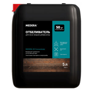 отбеливатель для древесины, для наржных и внутренних работ Medera 20 Concentrat  5л (4шт/кор)
