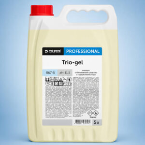 Моющее отбеливающее средство с содержанием хлора TRIO-GEL 5л  ph11,5 (4шт/кор)