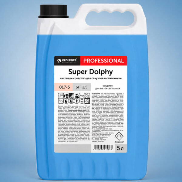 Средства для сантехники SUPER DOLPHY 5л ph2,5 (4шт/кор)