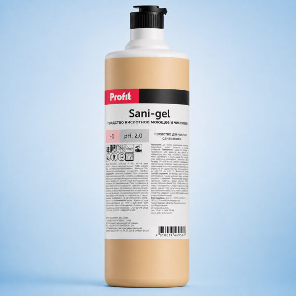 Средство для чистки сантехники PROFIT Sani-gel 1л (10шткор)