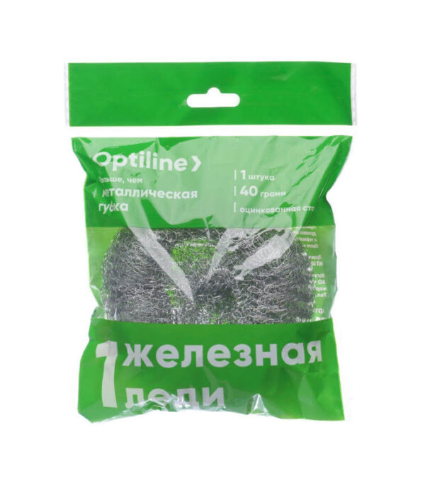 Мочалка спиралька Optiline нержавейка 27г York Maxi (100шт/кор )site