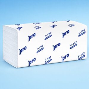 Полотенца бумажные 1сл Vслож 250л/пач PRO Protissue 35гр 21х22см целлюлоза PRO(20пач/кор)